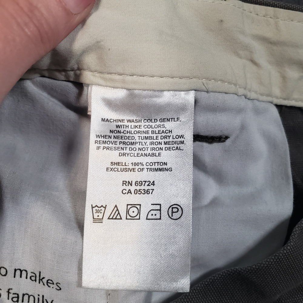 Columbia Canvas Utility Pants Mens 38x32 Gray Straight Leg Cotton Workwear - Picture 5 of 12